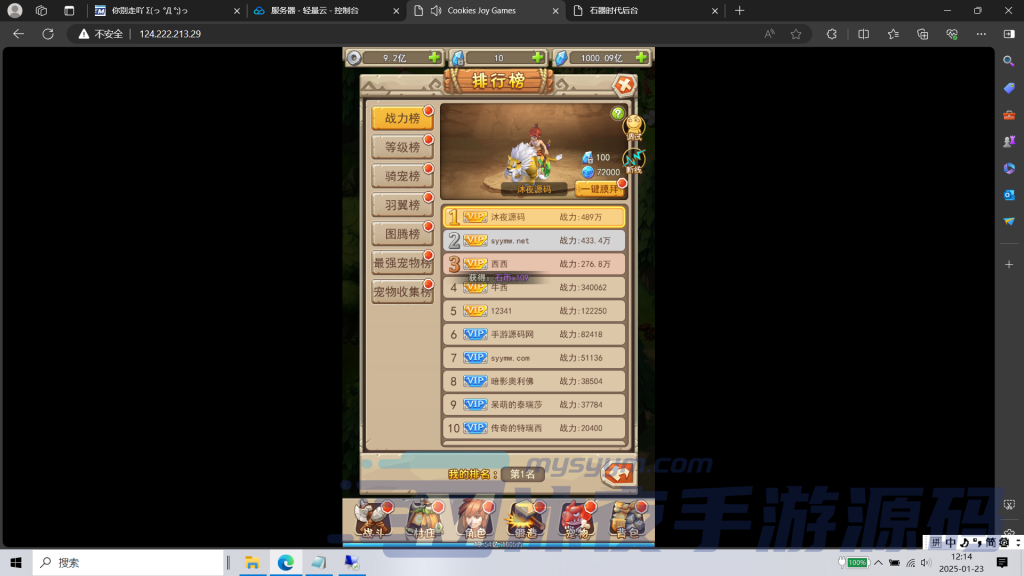 图片[11]|H-028竖屏新版回合手游【新石器大冒险之宠物猎人-内置GM】WIN系服务端-网页客户端-GM授权后台-内置GM开启教程|沐夜源码网